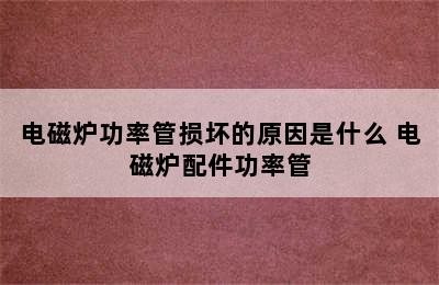 电磁炉功率管损坏的原因是什么 电磁炉配件功率管